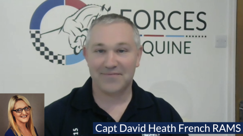 Forces Equine interview Major David Heath French RAMS